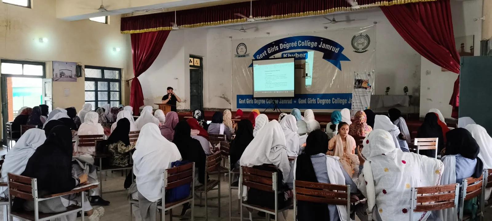 Women's cohort in session — Directorate of Youth Affairs KP
